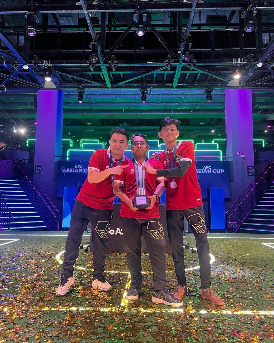 Tim Esports Indonesia menjadi juara di AFC eAsian Cup 2023 (nstagram.com/rizkyfaidan/)