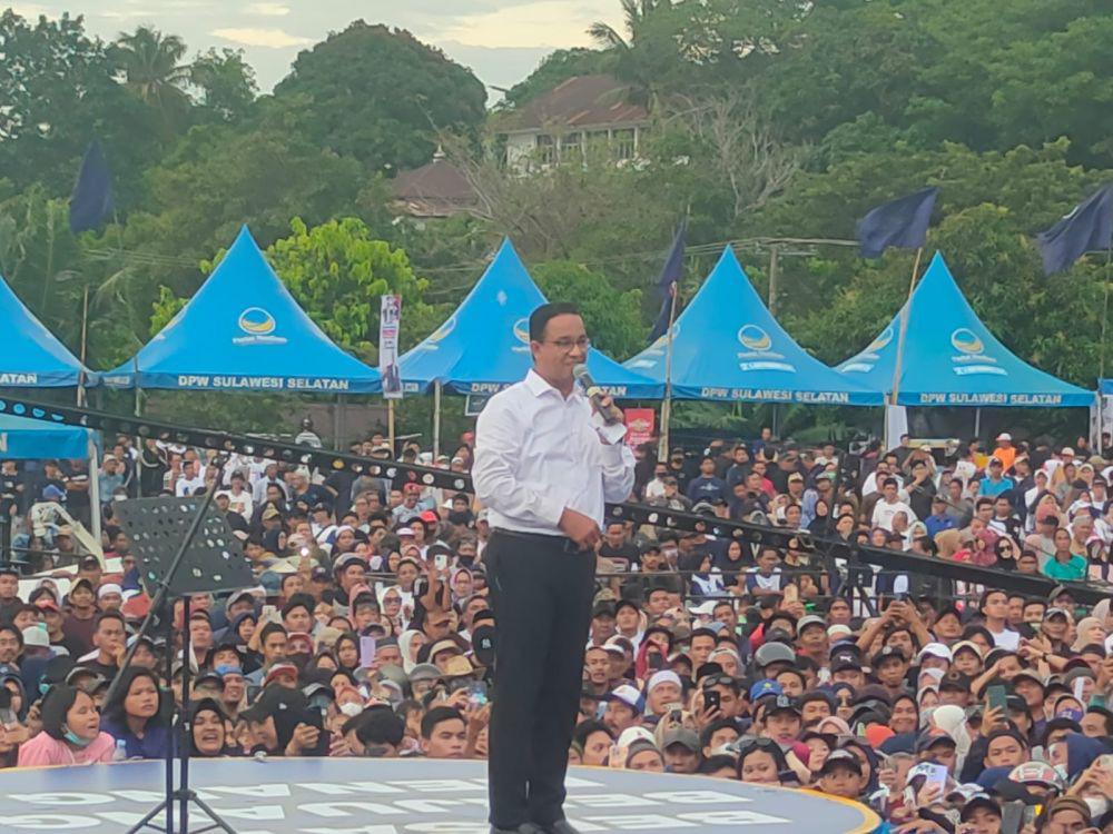 Kampanye di Parepare, Anies: Apakah Ada yang Datang karena Bayaran?