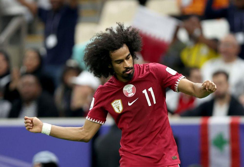 Selebrasi Unik ala Pesulap Akram Afif di Final Piala Asia 2023