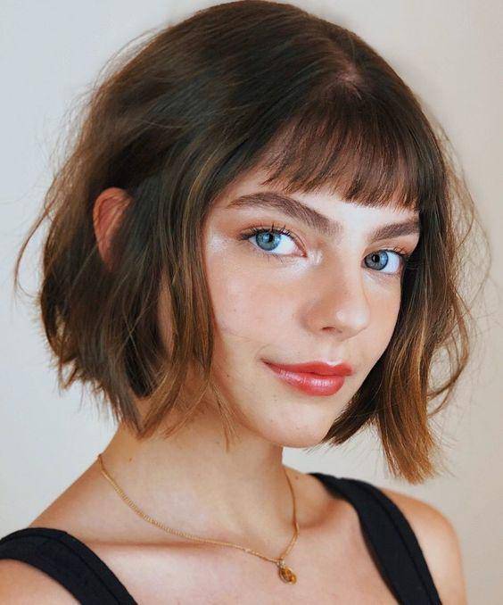 Baby bangs (Pinterest.com/Dose de Ilusão)