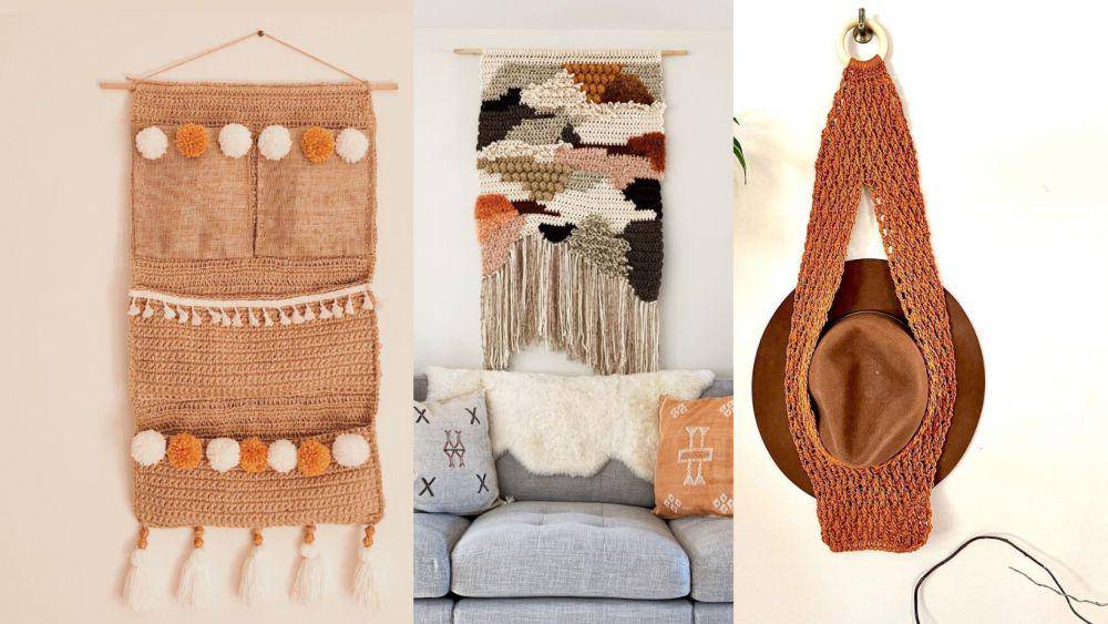 dekorasi dinding rajutan (topknotchcrochet.website | twoofwands.com | instagram.com/happyheartsy)