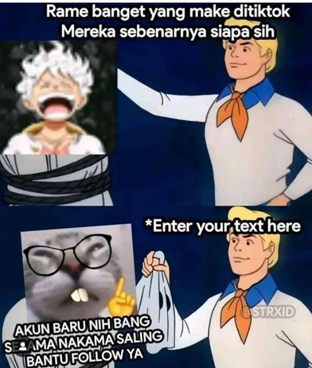 meme Fred buka kedok musuh (instagram.com/randomkonten.id0)