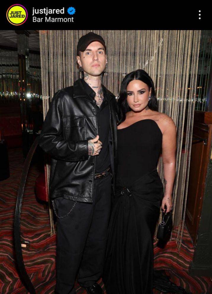 potret Jutes dan Demi Lovato di After Party Grammy 2024 (instagram.com/justjared)