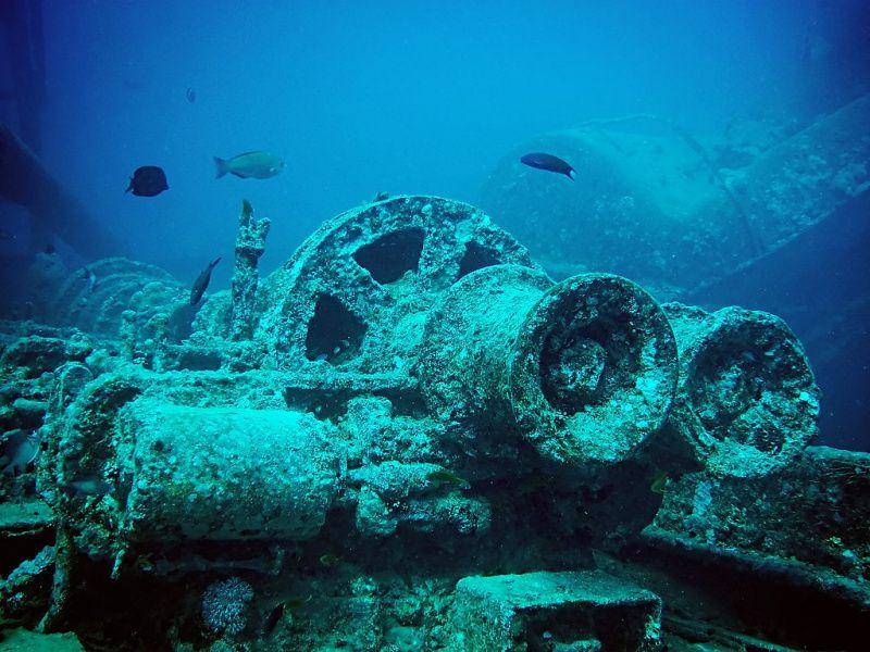 gambar kapal SS Thistlegorm yang tenggelam pada Perang Dunia II (commons.m.wikimedia.org/Woodym555)