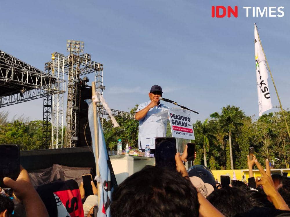 Prabowo mengatakan jika dirinya sayang kepada Jokowidodo (IDN Times/Eko Agus Herianto)
