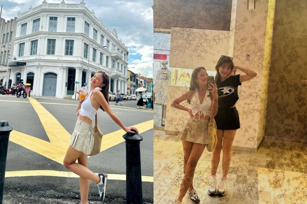 7 Potret Liburan Bella Graceva di Penang Malaysia, Bareng Livy Juga!