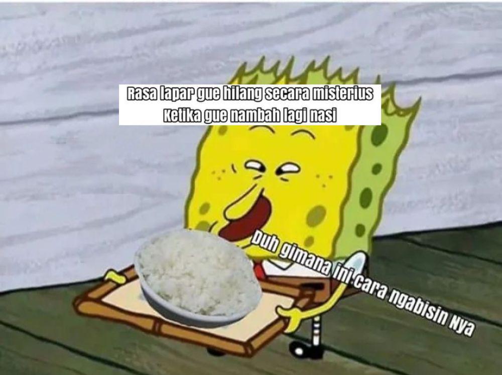 Bikin Bengek, 7 Meme SpongeBob Kaget Brutal saat Alami Hal Tak Terduga