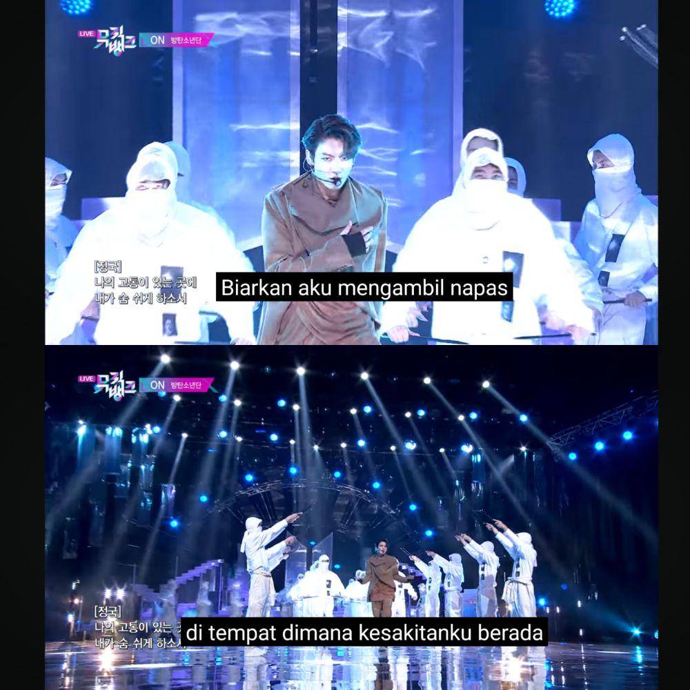 cuplikan penampilan BTS (KBS WORLD Indonesia)