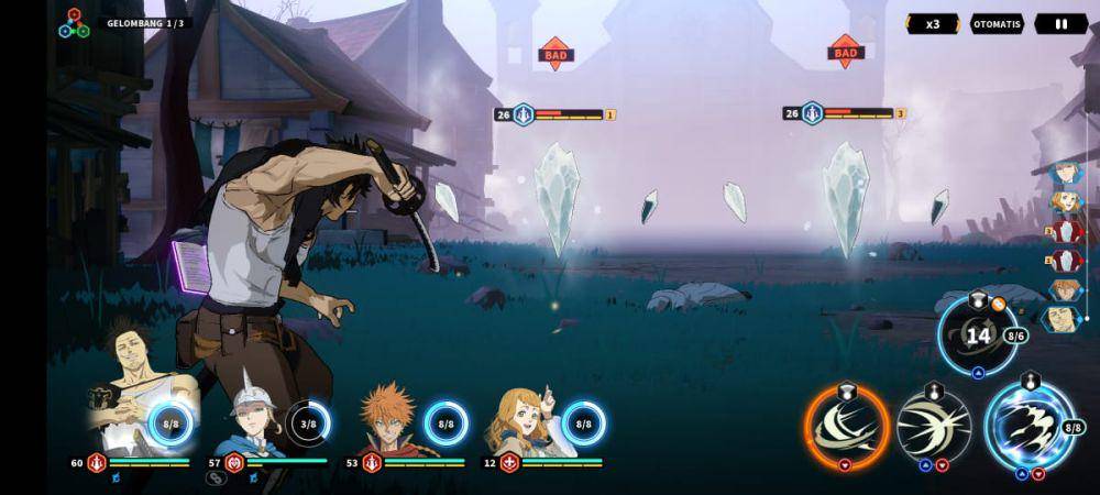 gameplay game Black Clover M (dok. VIC Game Studios/Black Clover M)