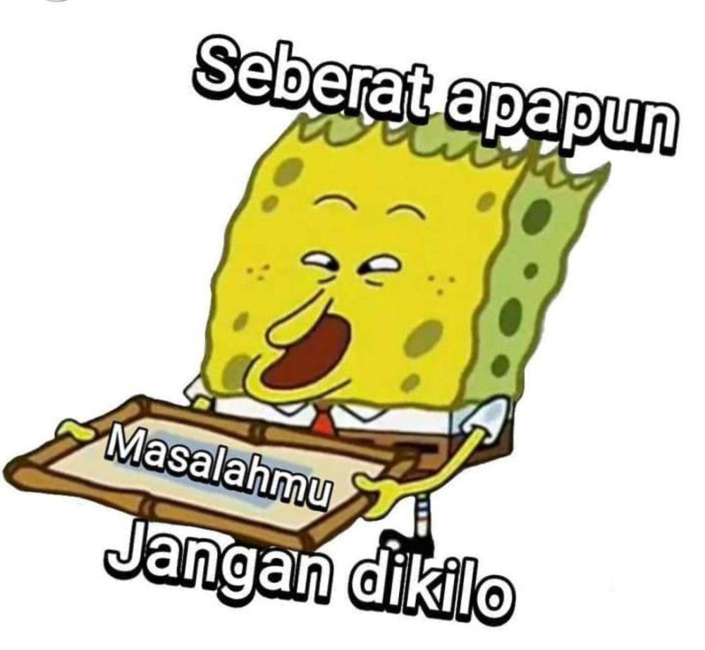 meme SpongeBob kaget (instagram.com/pos.total)