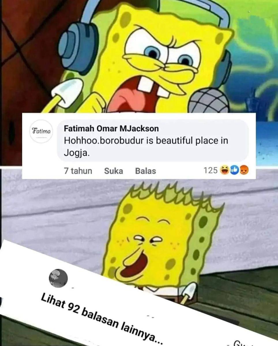 meme SpongeBob kaget (instagram.com/polosanmeme.in)