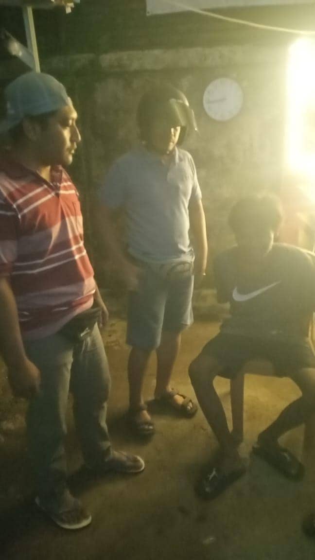 Pelaku saat ditangkap Tim Opsnal Polsek Selaparang Kota Mataram. (dok. Istimewa)
