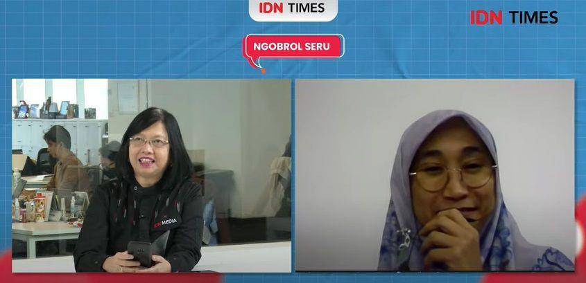 Peneliti Pusat AI di Institut Teknologi Bandung (ITB) dan Co-Founder dari Prosa.ai, Ayu Purwarianti bersama Pemred IDN Times, Uni Lubis, dalam acara Ngobrol Seru by IDN Times yang berjudul "Road to Hari Pers Nasional: Implementasi AI Dukung Kerja Jurnalistik" (YouTube/IDN Times)