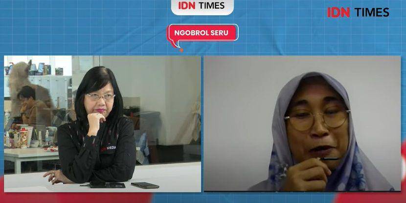 Peneliti Pusat AI di Institut Teknologi Bandung (ITB) dan Co-Founder dari Prosa.ai, Ayu Purwarianti bersama Pemred IDN Times, Uni Lubis, dalam acara Ngobrol Seru by IDN Times yang berjudul "Road to Hari Pers Nasional: Implementasi AI Dukung Kerja Jurnalistik" (YouTube/IDN Times)