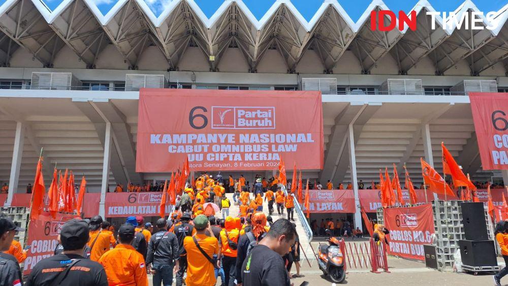 Partai Buruh Gelar Kampanye Akbar di Istora Senayan, Tolak Omnibus Law