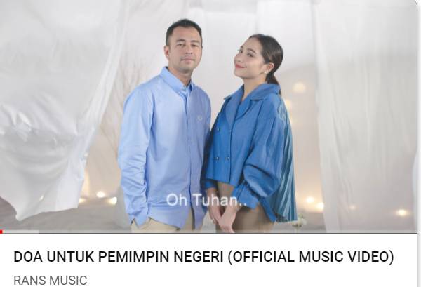 Tangkapan layar video clip 'Doa untuk Pemimpin Negeri'. (Youtube Rans Music)