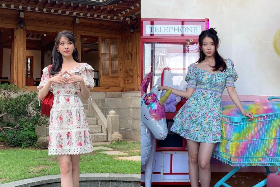 10 OOTD Valentine ala IU, Tampilan Sweet dan Feminin