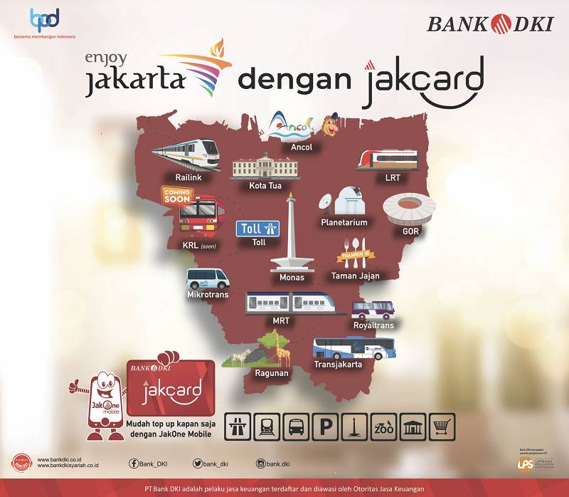 Daftar merchant yang melayani pembayaran dengan JakCard (bankdki.co.id)