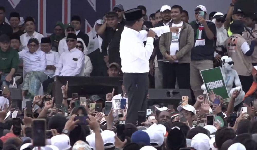 Anies saat melakukan kampanye akbar di Pasuruan. (Dok. Timnas Amin)