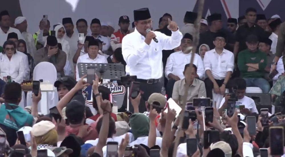 Kampanye di Pasuruan, Anies Baswedan Senggol Keras Jokowi