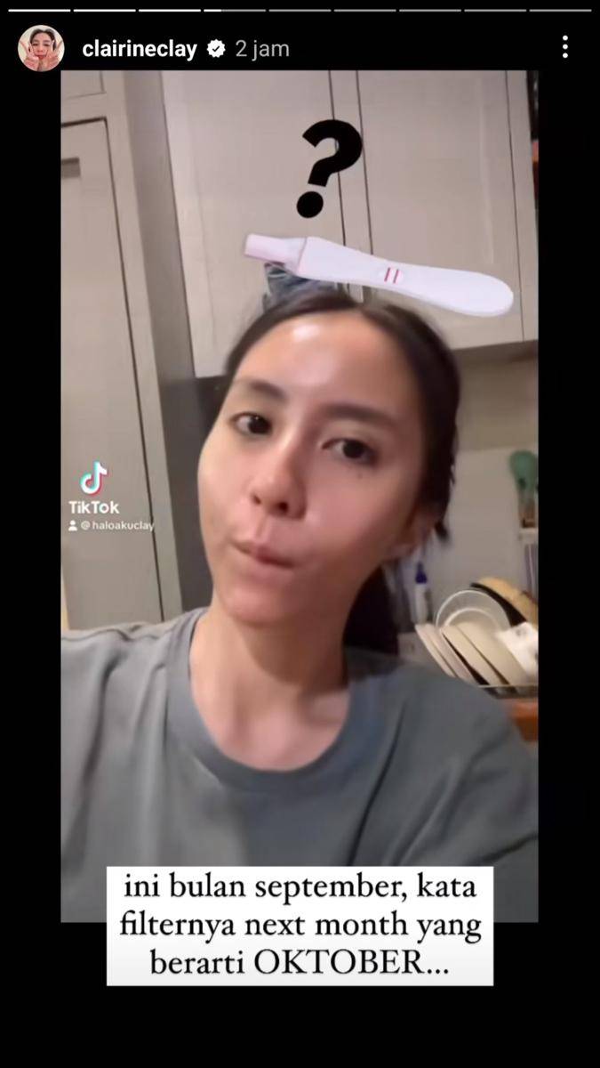potret Joshua dan Clairine Clay umumkan kehamilan (instagram.com/clairineclay)