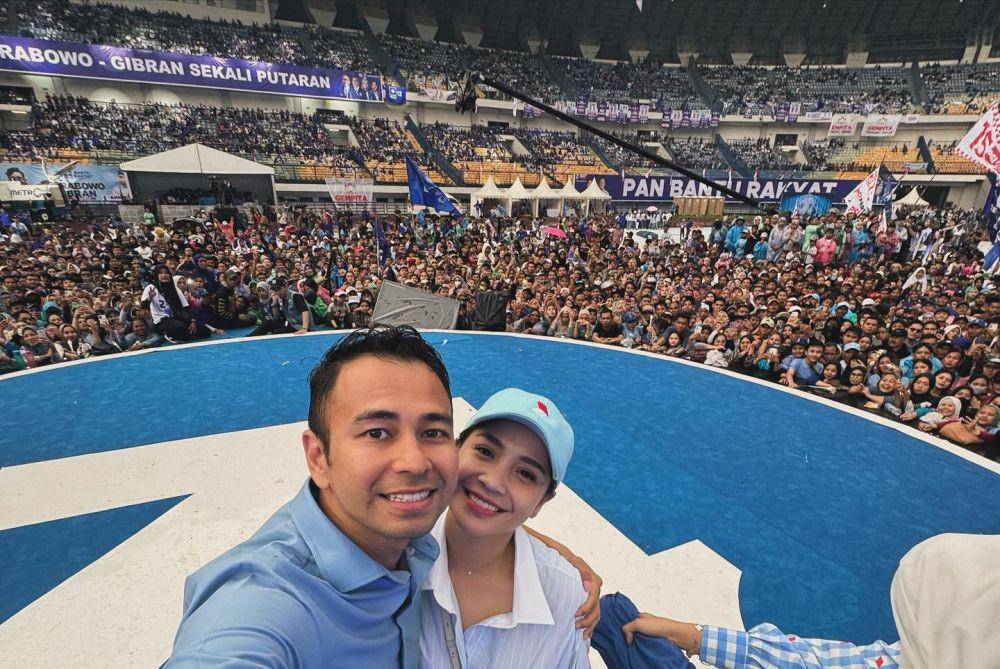 potret artis hadiri kampanye akbar Prabowo-Gibran (instagram.com/raffinagita1717)