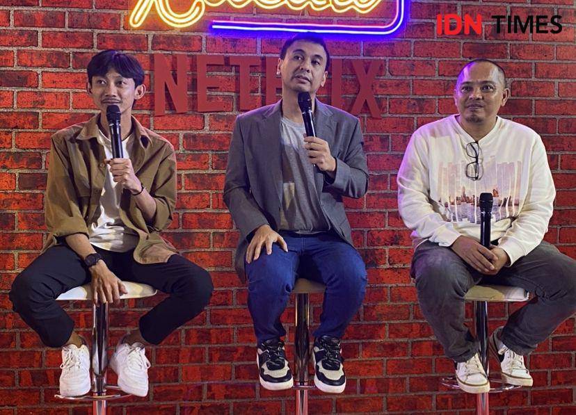 konferensi pers Komedi Kacau di kawasan Menteng, Jakarta Pusat, Sabtu (17/1/2024) (IDN Times/Rani Asnurida)