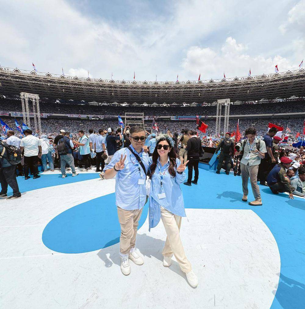 potret artis hadiri kampanye akbar Prabowo-Gibran (instagram.com/nisyaa)