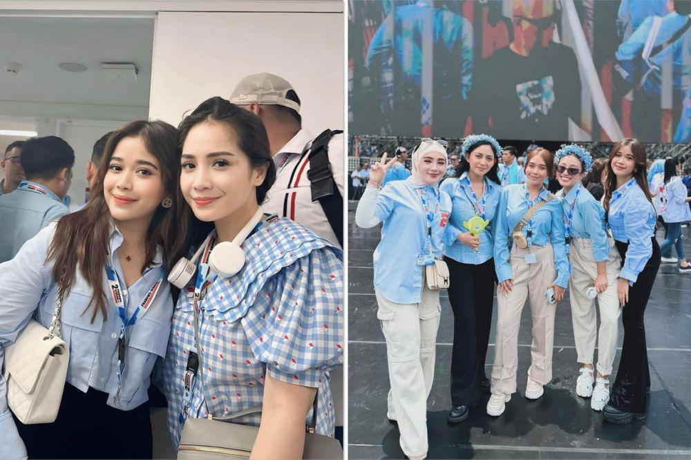 7 Potret Brisia Jodie di Kampanye Akbar Prabowo-Gibran, Perdana Ikut!