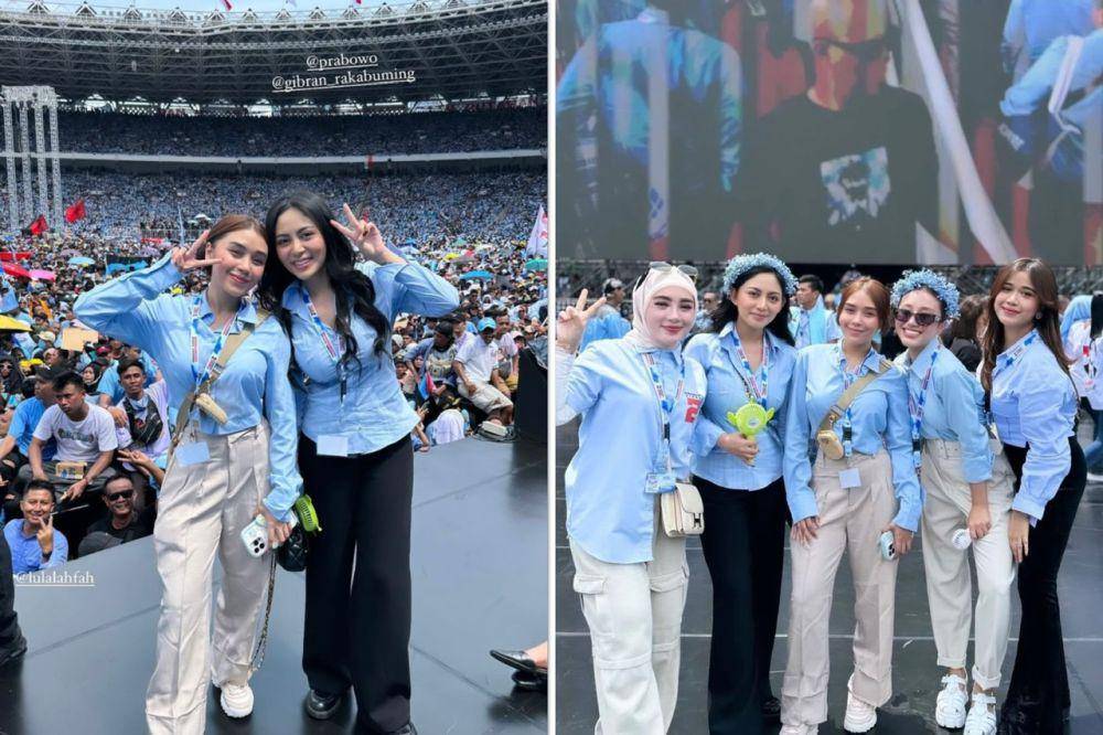 potret Rachel Vennya ikut kampanye Prabowo-Gibran (instagram.com/rachelvennya) | (instagram.com/tasyarevina)