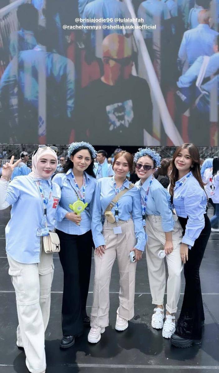 potret Rachel Vennya ikut kampanye Prabowo-Gibran (instagram.com/tasyarevina)