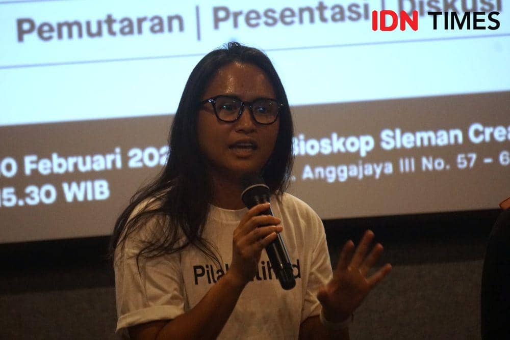 Strategy Manager Purpose Climate Lab salah satu inisiator dari kampanye #pilahpilih, Michelle Winowatan. (IDN Times/Herlambang Jati Kusumo)