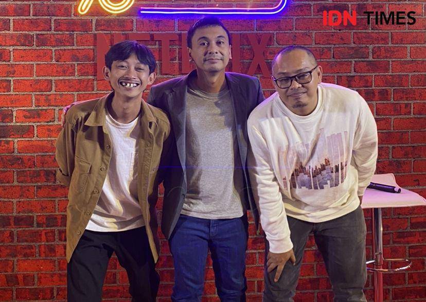 konferensi pers Komedi Kacau di kawasan Menteng, Jakarta Pusat, Sabtu (17/1/2024) (IDN Times/Rani Asnurida)