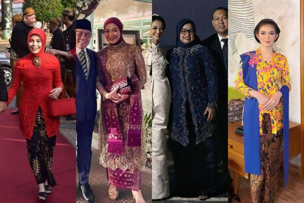 10 Style Kebaya Istri Capres dan Cawapres, Stylish Elegan