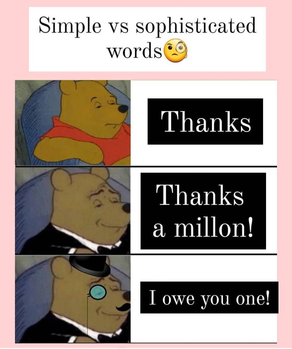 meme Winnie the Pooh (instagram.com/teacher_priscila_cursos_ingles)
