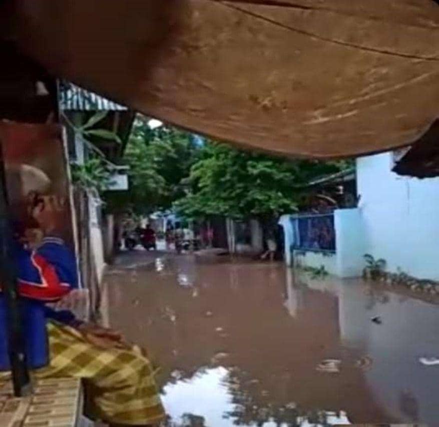 Rumah warga yang tergenang banjir di Kota Bima. (dok. BPBD NTB)