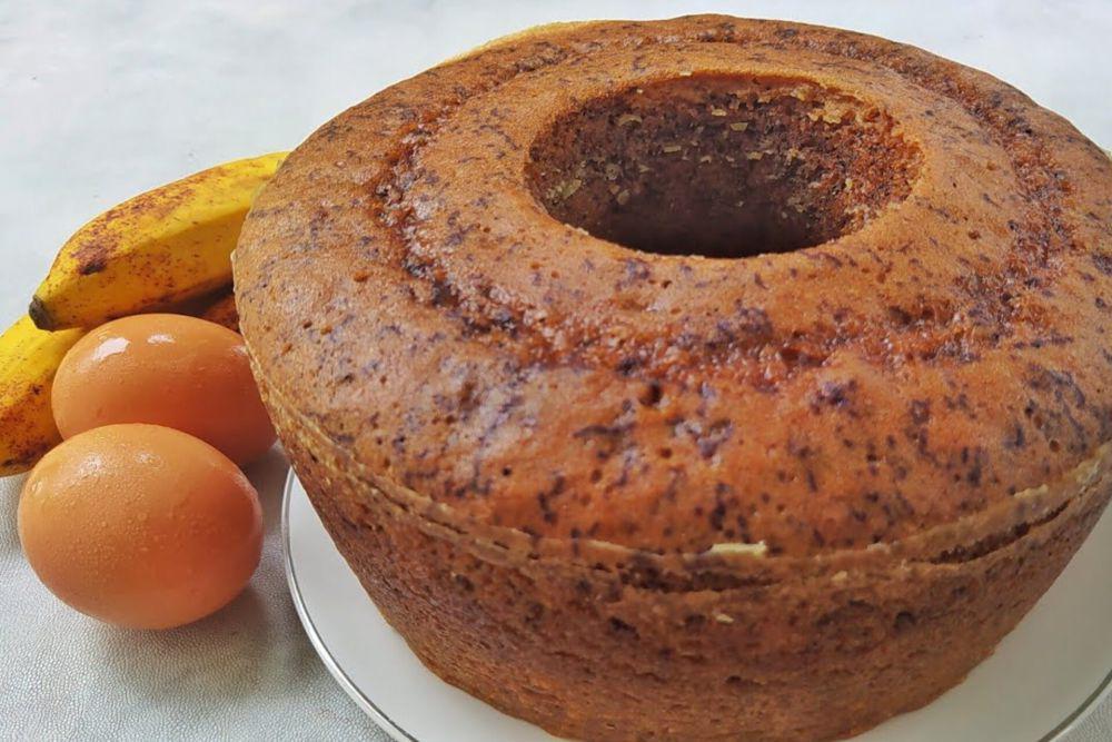 Resep Bolu Pisang Ambon Kukus, Manis Legitnya Bikin Nagih