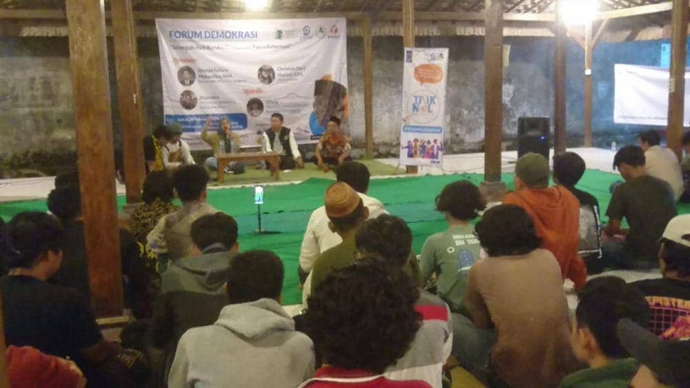 Diskusi yang digelra jaringan Gusdurian di Tulungagung. IDN Times/ Bramanta Pamungkas