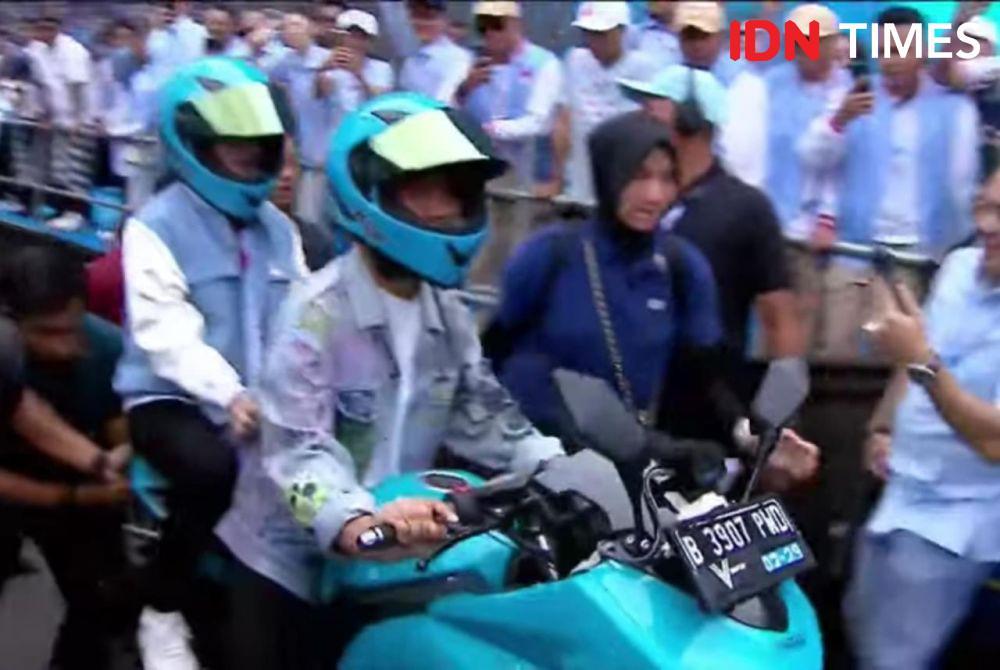 Ini Motor Sport Listrik yang Dipakai Gibran ke Kampanye Akbar GBK