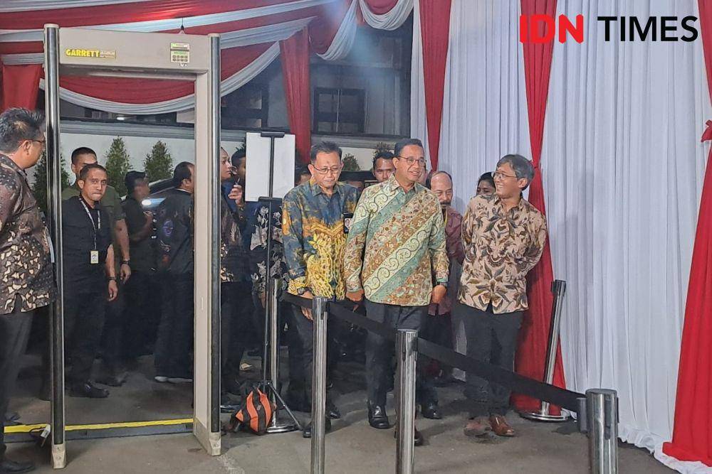 Calon Presiden Nomor Urut 1, Anies Baswedan dalam Deklarasi Kemerdekaan Pers. (IDN Times/Triyan)