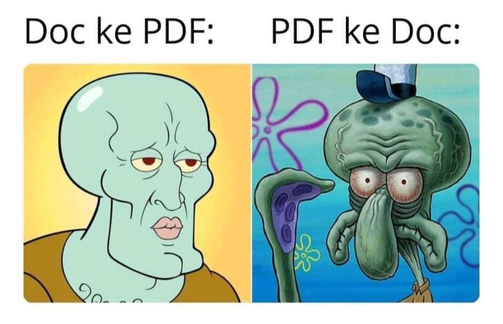 7 Meme Squidward Ganteng, Operasi Plastik atau Perawatan?