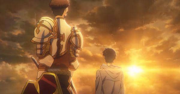 Jin-Woo bersyukur karena sempat menyuruh adiknya membawa payung karena turunnya hujan ( Dok. A-1 Pictures / Solo Leveling )