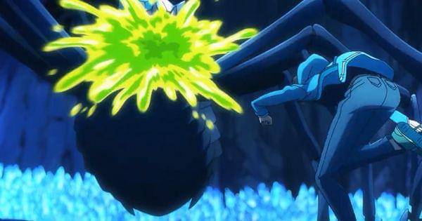 Buryura menyemprotkan cairan asam ( Dok. A-1 Pictures / Solo Leveling )