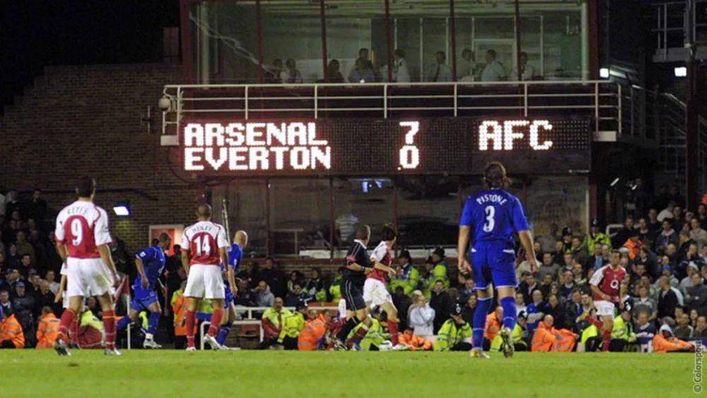 Arsenal menang 7-0 atas Everton pada 2005. (arsenal.com)