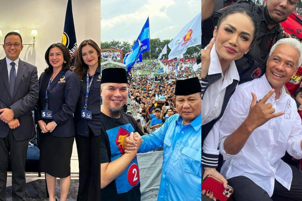 Artis yang nyaleg di 2024 (Instagram.com/nafaurbach | Ahmadhani | Krisdayantilemos)