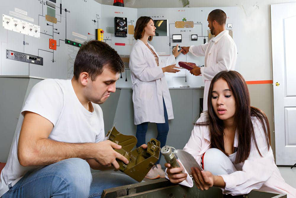 ilustrasi sekumpulan teman bermain escape room (istockphoto.com/JackF)