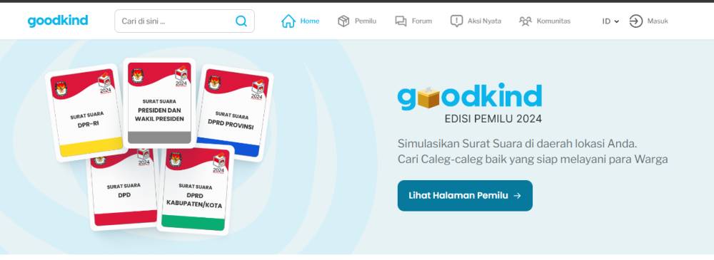 Situs Goodkind Edisi Pemilu 2024 (goodkind.id)