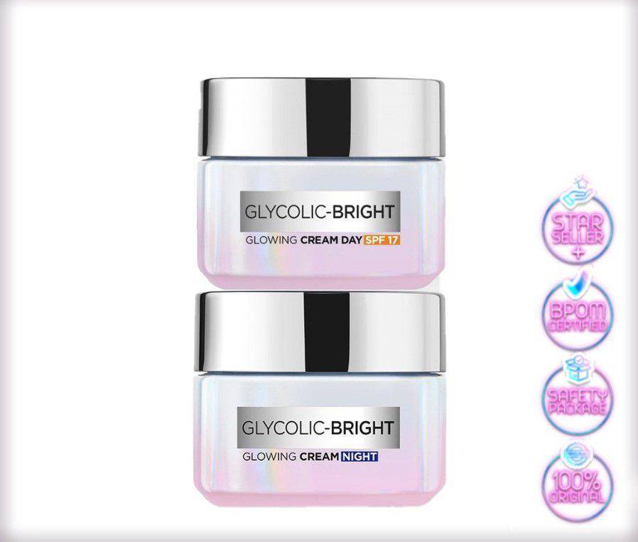 L'OREAL Glycolic Bright Glowing Cream (shopee.co.id)