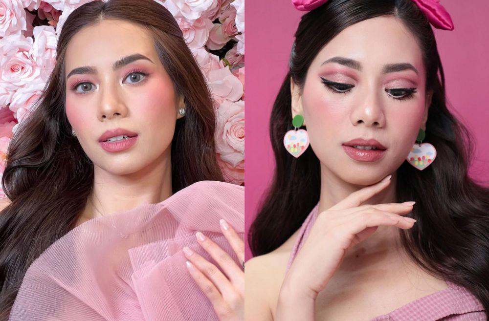 9 Inspirasi Makeup Valentine Nuansa Pink ala Abel Cantika, Girly Look!