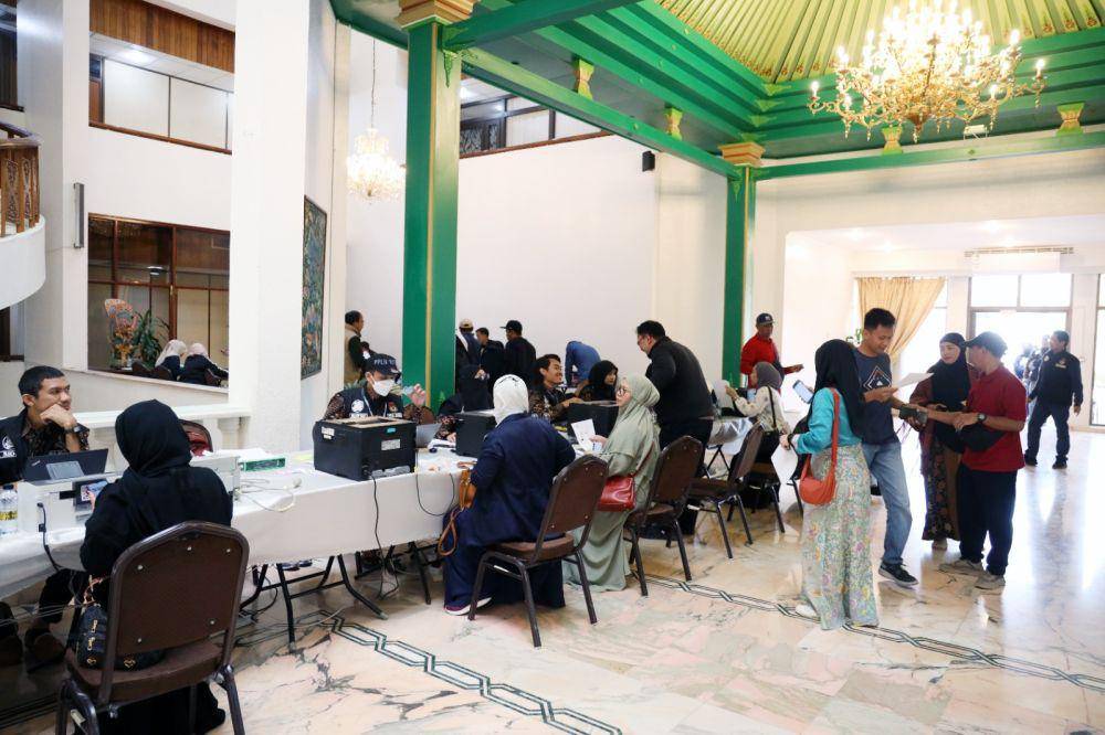 Suasana pencoblosan di TPSLN KBRI Riyadh, Arab Saudi. (dok. PPLN Riyadh)